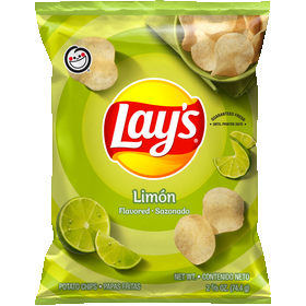 Lay's Potato Chips Limon Flavored 2 5/8 Oz