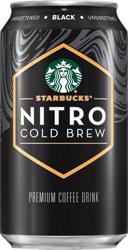 Starbucks Nitro Cold Brew Unsweetened Black - 9.6 oz Can