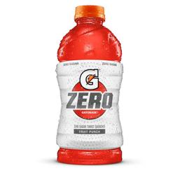 Gatorade G Zero Thirst Quencher Fruit Punch - 20 oz Bottle