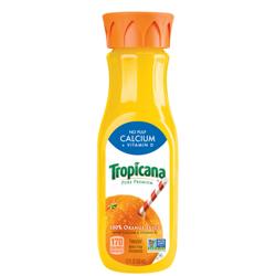 Tropicana No Pulp + Calcium 12 oz Bottle