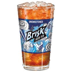 Brisk Iced Tea Unsweetened - Glass Fountain Cup