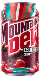 Mountain Dew Code Red Cherry- 12 oz can
