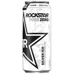 Rockstar Pure Zero Silver Ice - 16 oz Slim Can