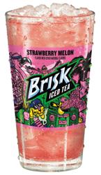 Brisk Iced Tea Strawberry Melon - Glass Fountain Cup