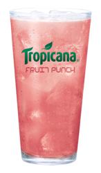 Tropicana Fruit Punch - Glass Fountain Cup