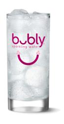 Bubly Sparkling Water Raspberry - Glass Tumbler