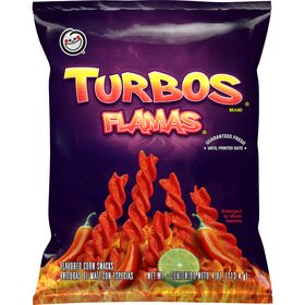Sabritas Flavored Corn Snacks Turbos Flamas 4 Oz