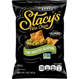 Stacy's Baked Pita Chips Fire Roasted Jalapeno 3 Oz