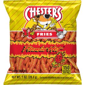 Chester's Fries Corn Snacks Flamin' Hot Flavored 1 Oz