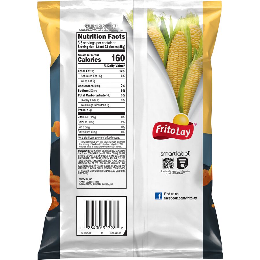thumbnail image 2 of Fritos Honey BBQ Twists Corn Chips – 9.25 Oz Bags (Pack Of 3) 2 of 4