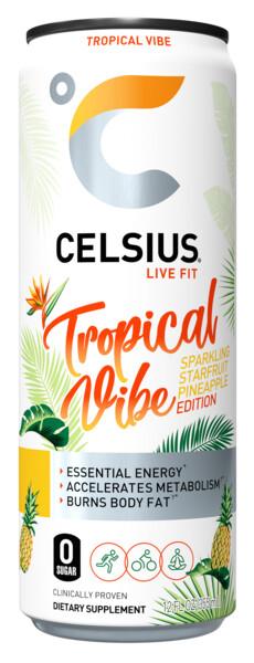 Celsius Tropical Vibe - 12 oz Can