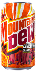 Mountain Dew Livewire Orange- 12 oz can