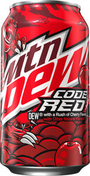 Mtn Dew Code Red Cherry - 12 oz Can