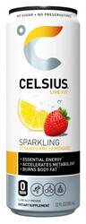 Celsius Sparkling Strawberry Lemonade - 12 oz Can