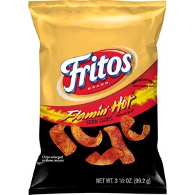 Fritos Corn Chips Flamin' Hot Flavored 3.5 Oz