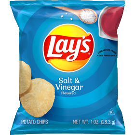 Lay's Potato Chips Salt & Vinegar Flavored 1 Oz