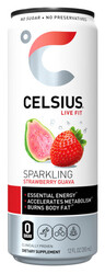 Celsius Sparkling Strawberry Guava - 12 oz Can