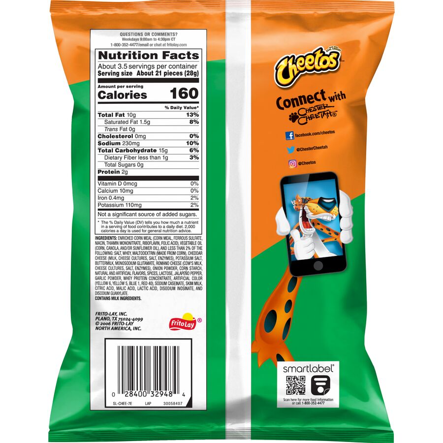 Cheetos Cheddar Jalapeño (E-302) – Snag