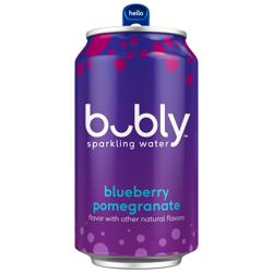 Bubly Blueberry Pomegranate - 12 fl oz