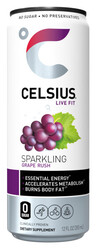 Celsius Sparkling Grape Rush - 12 oz Can