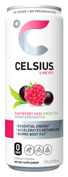 Celsius Raspberry Acai Green Tea - 12 oz Can