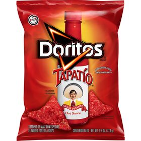 Doritos Tapatio Flavored Tortilla Chips hot Sauce 2 3/4 Oz