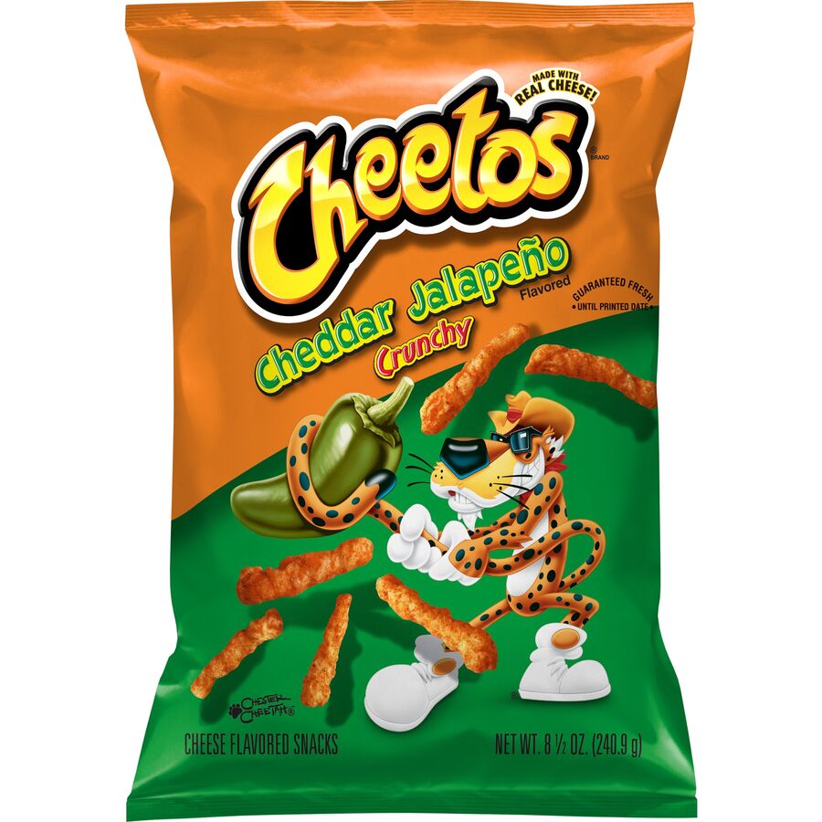 Cheetos Crunchy Cheddar Jalapeno Flavored Snacks 8.5 oz