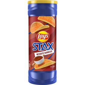 Lay's Stax Potato Crisps Mesquite Barbecue Flavored 5 1/2 Oz