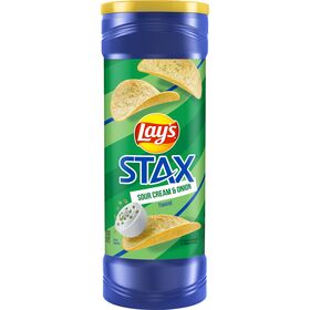 Lay's Stax Potato Crisps Sour Cream & Onion Flavored 5 1/2 Oz