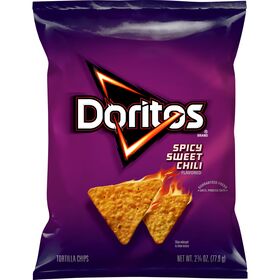Doritos Tortilla Chips Spicy Sweet Chili Flavored 2 3/4 Oz