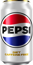 Pepsi Diet Caffeine Free - 12 oz Can Dry