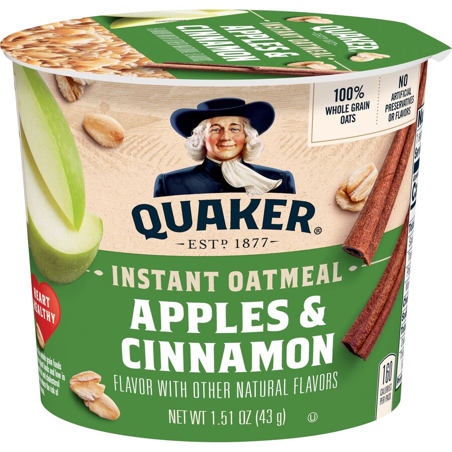 Quaker® Apple & Cinnamon Instant Oatmeal - Shop Now at