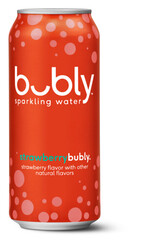 Bubly Sparkling Water Strawberry - 16 oz Can