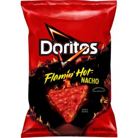 Doritos Flavored Tortilla Chips Flamin' Hot Nacho 2.75 Oz