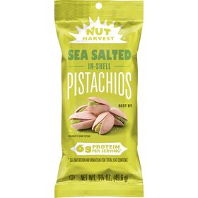 Nut Harvest Pistachios Salted 1 3/4 Oz