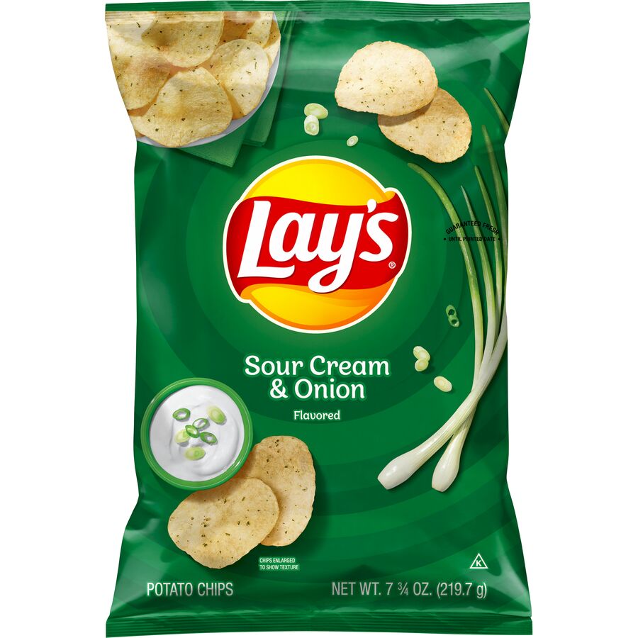 Lay's® Sour Cream & Onion Flavored Potato Chips - Shop Now at