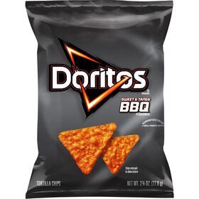 Doritos Tortilla Chips Sweet & Tangy BBQ Flavored 2 3/4 Oz