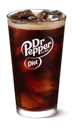 Dr Pepper Diet - Glass Fountain Cup