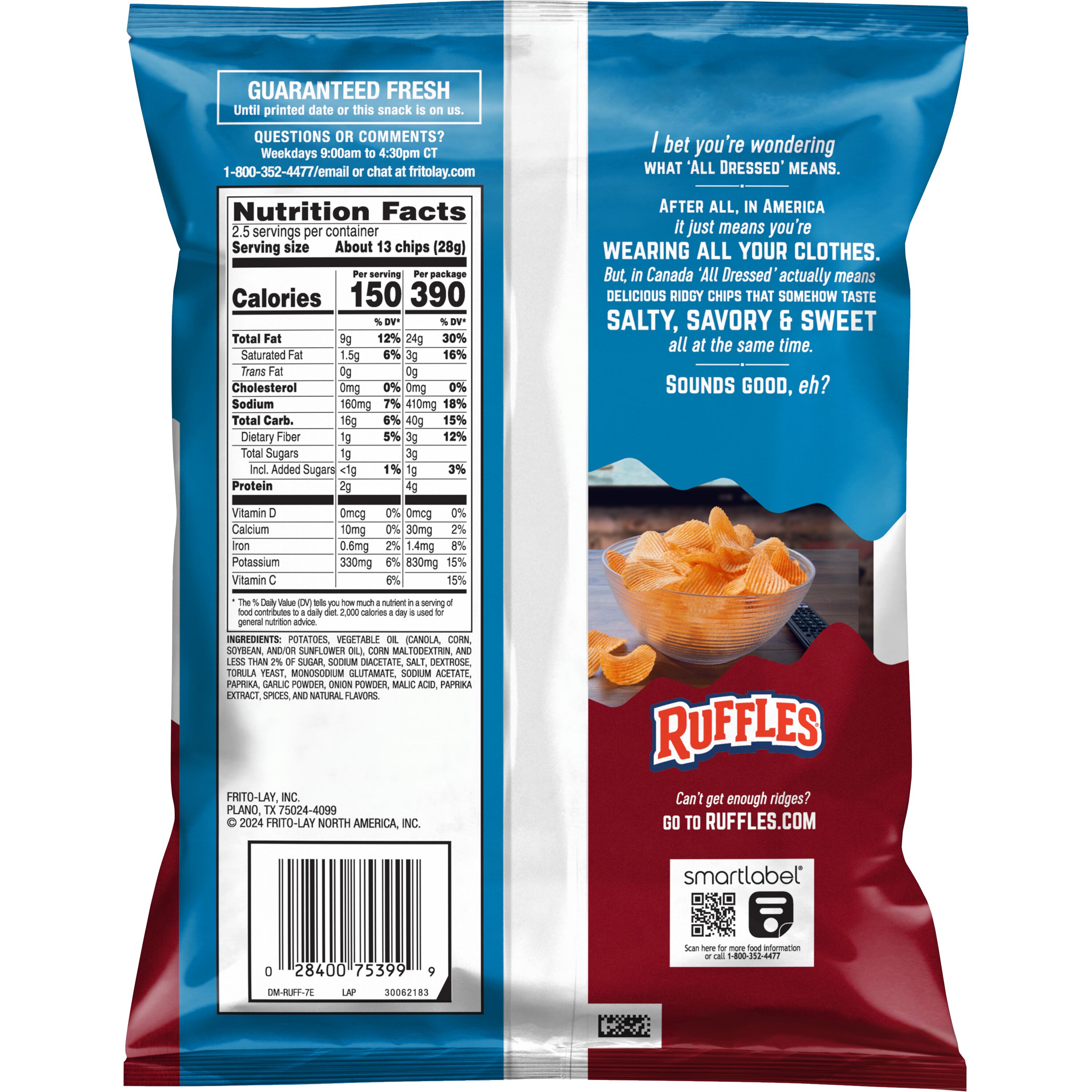 what are all dressed chips All-dressed