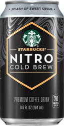 Starbucks Nitro Cold Brew Splash of Sweet Cream - 9.6 oz Can