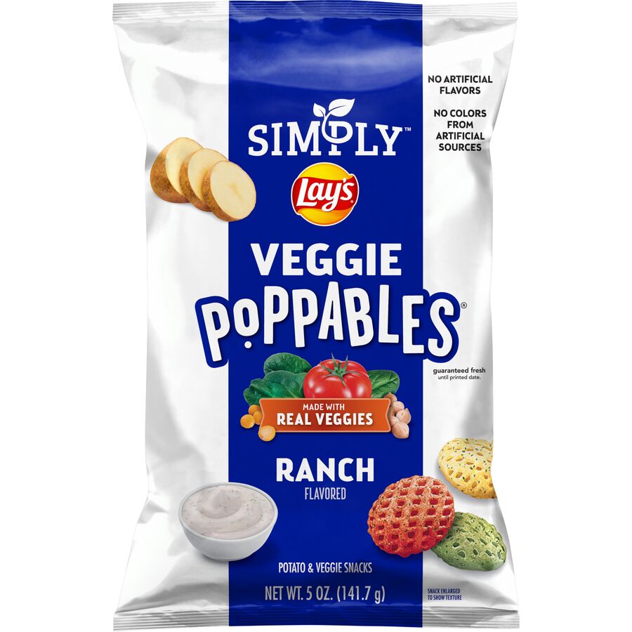 Simply® Lay's® Veggie Poppables™ Ranch - Shop Now at Snacks.com