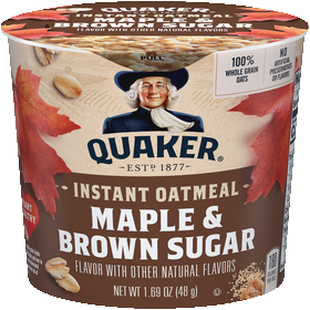 Quaker Maple Brown Sugar Instant Oatmeal - Shop Now at Snacks.com