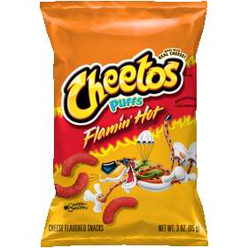 Cheetos Pp379 Flamin Hot Puffs 8OZ - Cardinal Wines & Spirits