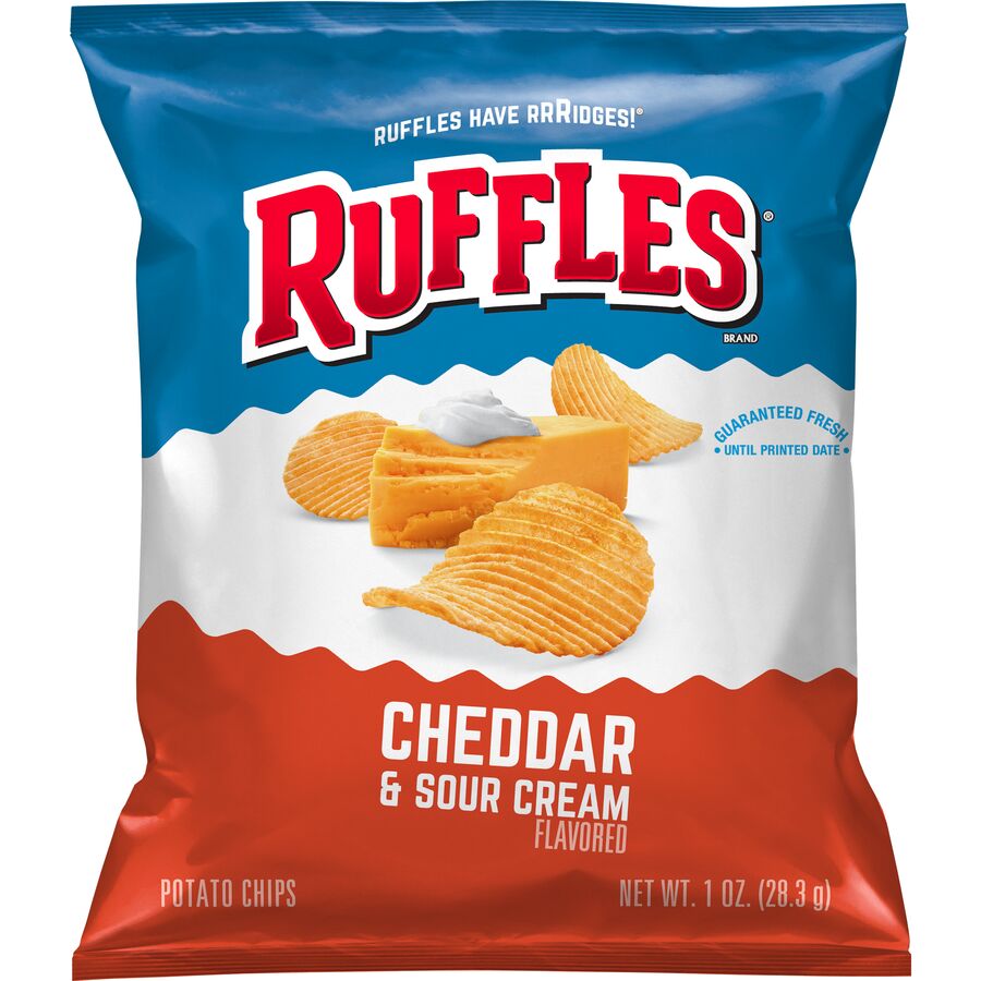 Ruffles® Cheddar & Sour Cream Flavored Potato Chips - Shop Now at