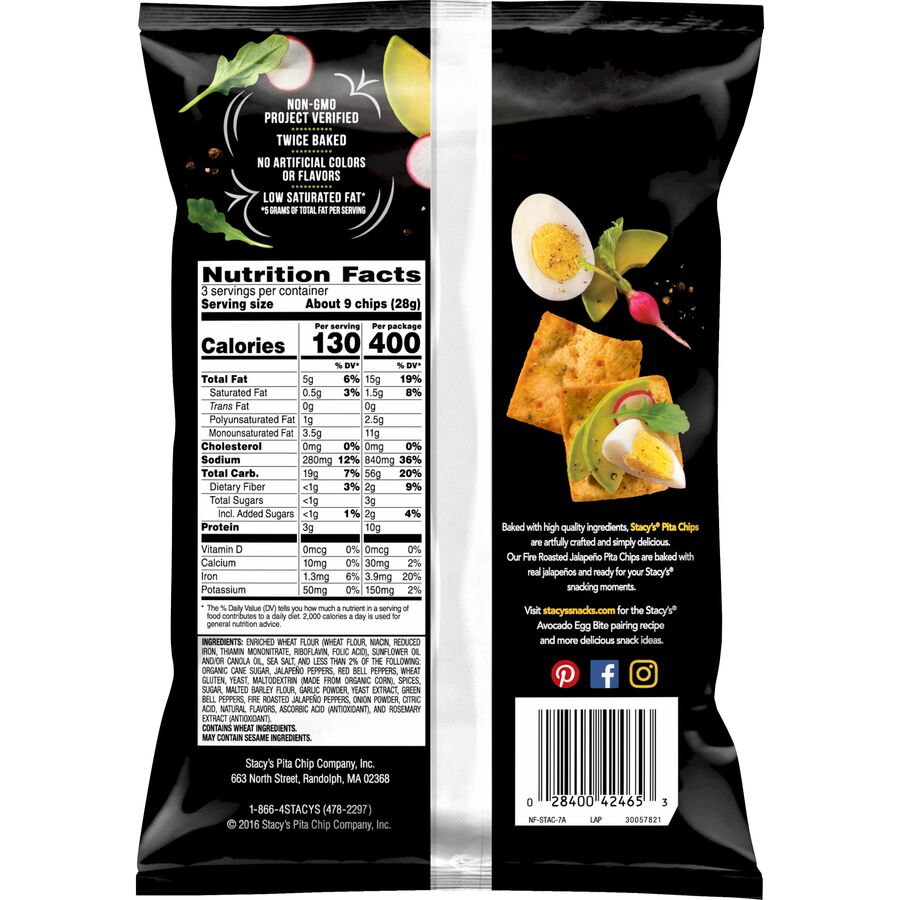Stacy's Pita Chips Cinnamon Sugar Nutrition Facts Discounted Sale