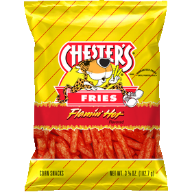 Chester's Fries Corn Snacks Flamin' Hot Flavored 3 5/8 Oz