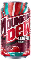 Mountain Dew Code Red Cherry- 12 oz can
