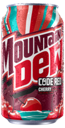 Mountain Dew Code Red Cherry- 12 oz can