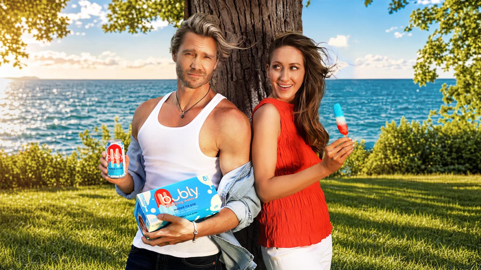 bubly Melted Ice Pop KV - Chad Michael Murray and Erin Miller