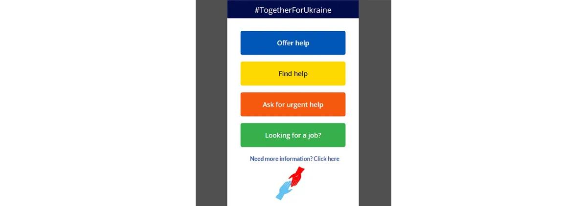 PepsiCo’s #TogetherForUkraine app was designed to be a central hub  where associates can find and offer support.
